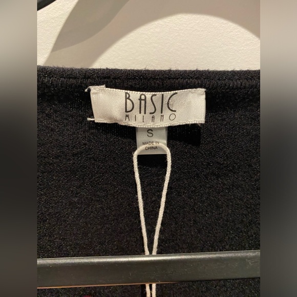 Basic Milano 3/4 sleeves sweater , SM , black , NWT - Picture 5 of 5